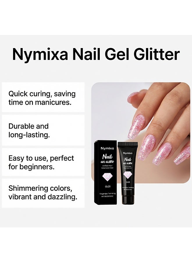 Nymixa Bright Flash Nail Extension Glue - Lightweight, Stable, Easy to Use and Portable - Ideal for Daily Home Nail Extension Glue - 15g - Image 5